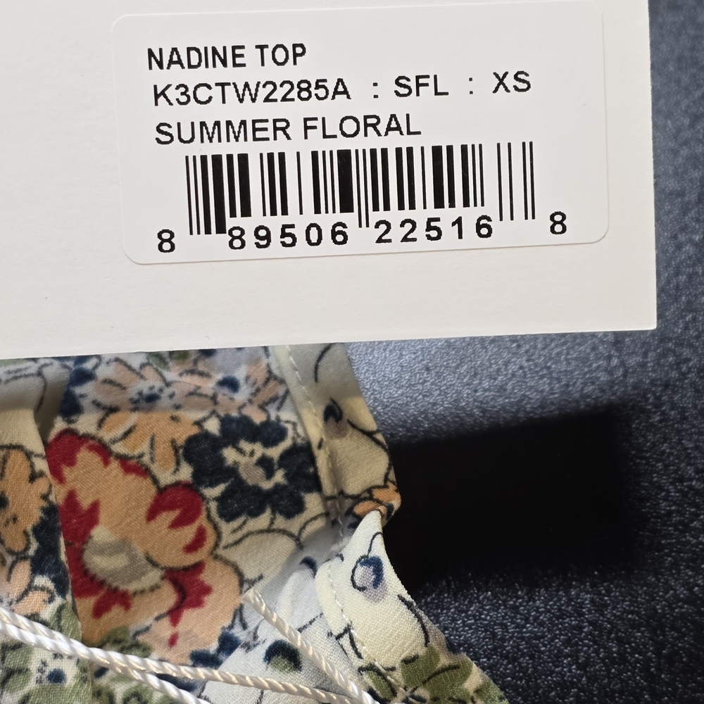 bishop + young NWT Floral Short Set Multicolor Top PTP 21 - Shorts Waist 26 - Picture 4 of 7